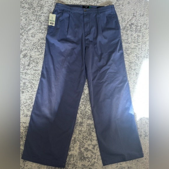 Dockers Other - NWT Dockers High Wide Pleated Chino Pants Blue Size: 33